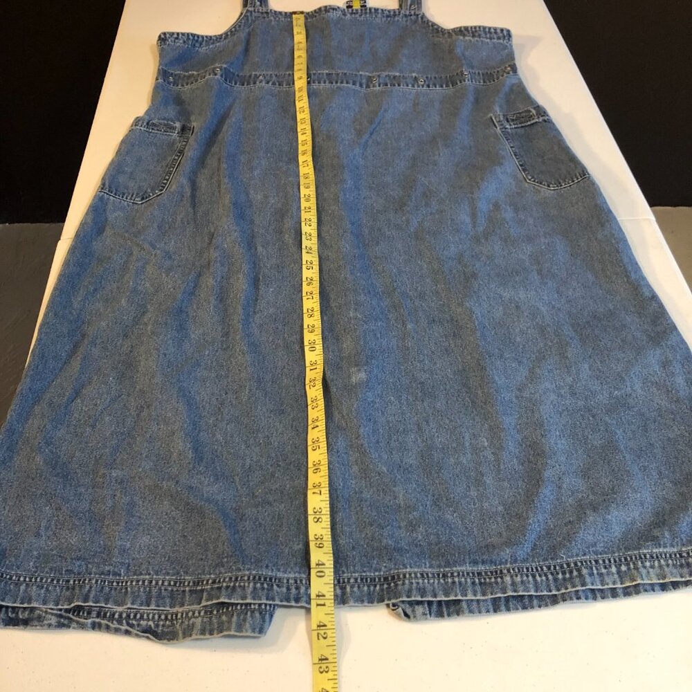 Sunshine Apparel Denim Sleeveless Romper Dress, Size 2X - Picture 3 of 10